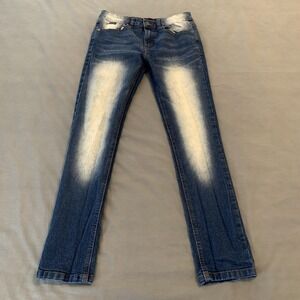 Phat‎ Farm Jeans Juniors 14 27x27 Blue Medium Wash Straight Regular Fit Denim
